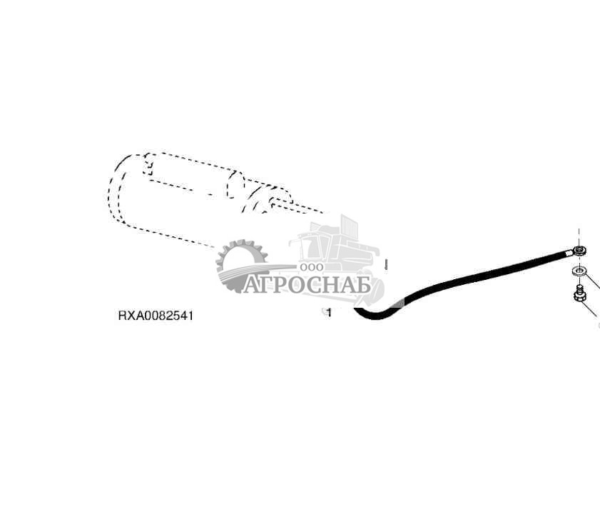 КАБЕЛЬ СОЕДИНЕНИЯ НА МАССУ КАБИНЫ И ШАССИ 